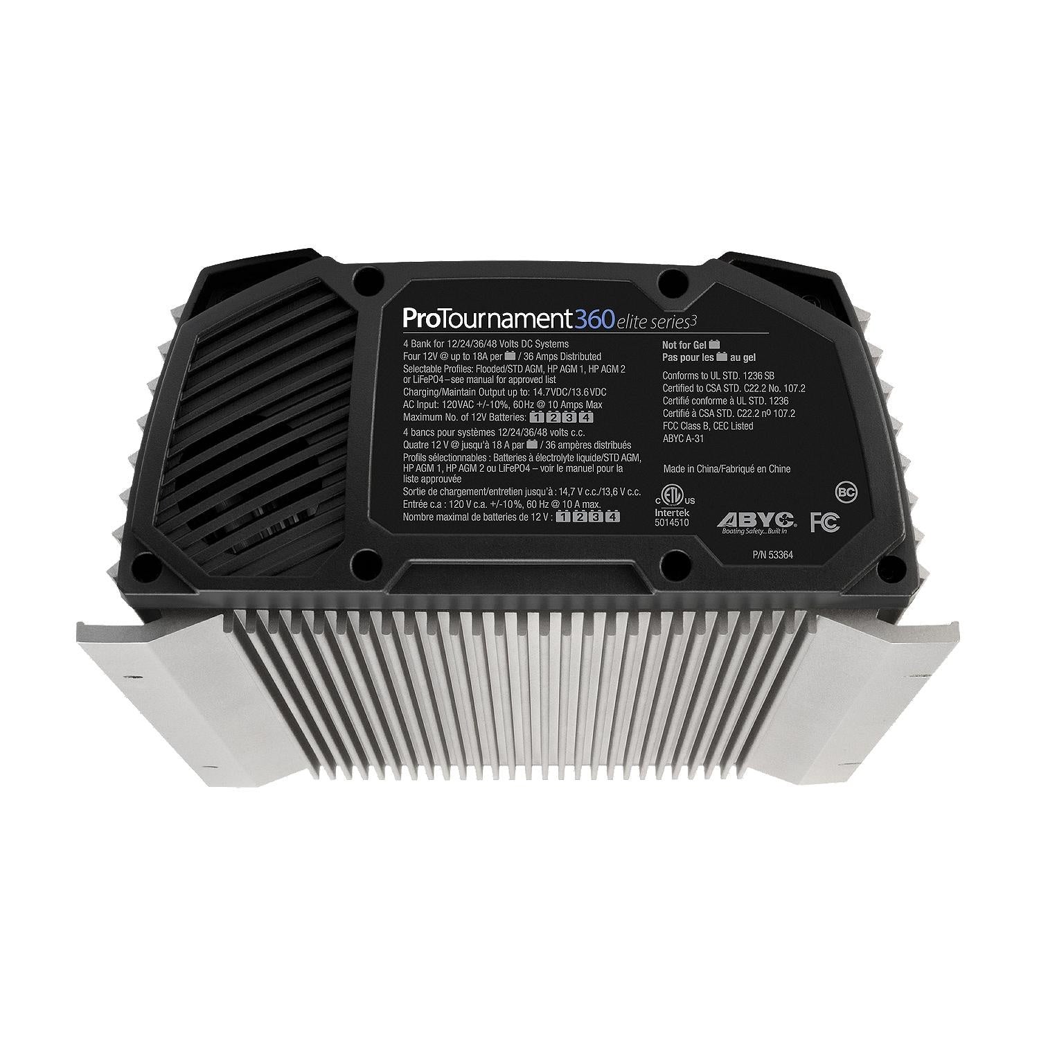 ProMariner ProTournament 360 36 Amp Battery Charger 12/24/36/48v 4 Bank 120v Input