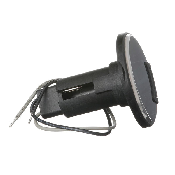 Attwood 910R Series Round Base 2-Pin Over Mold 306 Stainless Steel Black Cover