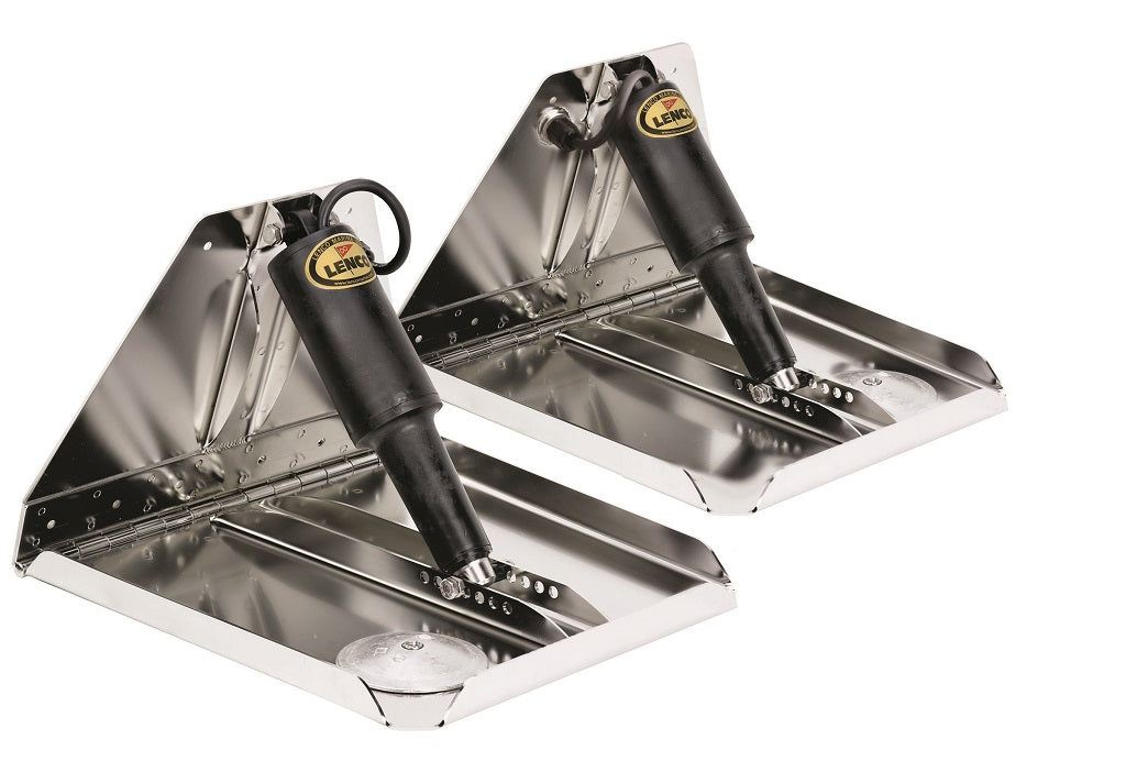 Lenco 12inx12in Heavy Duty Trim Tab Kit 12v Requires Switch